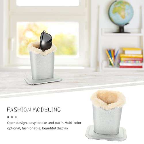 Image of COHEALI Premium Plush Eyeglasses Stand Elegant Storage Display Holder for Sunglasses and Myopic Glasses for Desktop Bedroom Office Retail Stores and More
