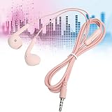 Słuchawki, słuchawki przewodowe typu Plug and Play z interfejsem 3,5 mm do komputera na telefon komórkowy(różowy)