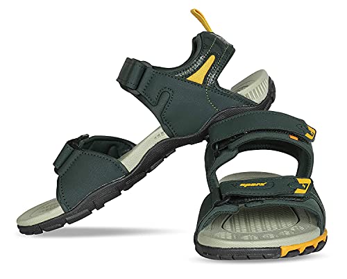 Image of Sparx Trending footwear Men's sandals for Outdoor /Office /Casual /Running /Gymming /Walking ss-491 green yellow uk-9