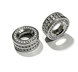 YUWATON Car Bling Rhinestone Audio Sound Knob Decal Compatible with Hyundai Dashboard Control Silver Crystal Knobs Accessories (for 2016-2020 Elantra 2pcs)