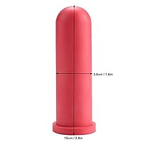 Vista 9 de 5 pezones de bebida de leche de ternero, 3.9 in de longitud, biberón de ternero de goma, pezón de biberón de lactancia para animales pequeños