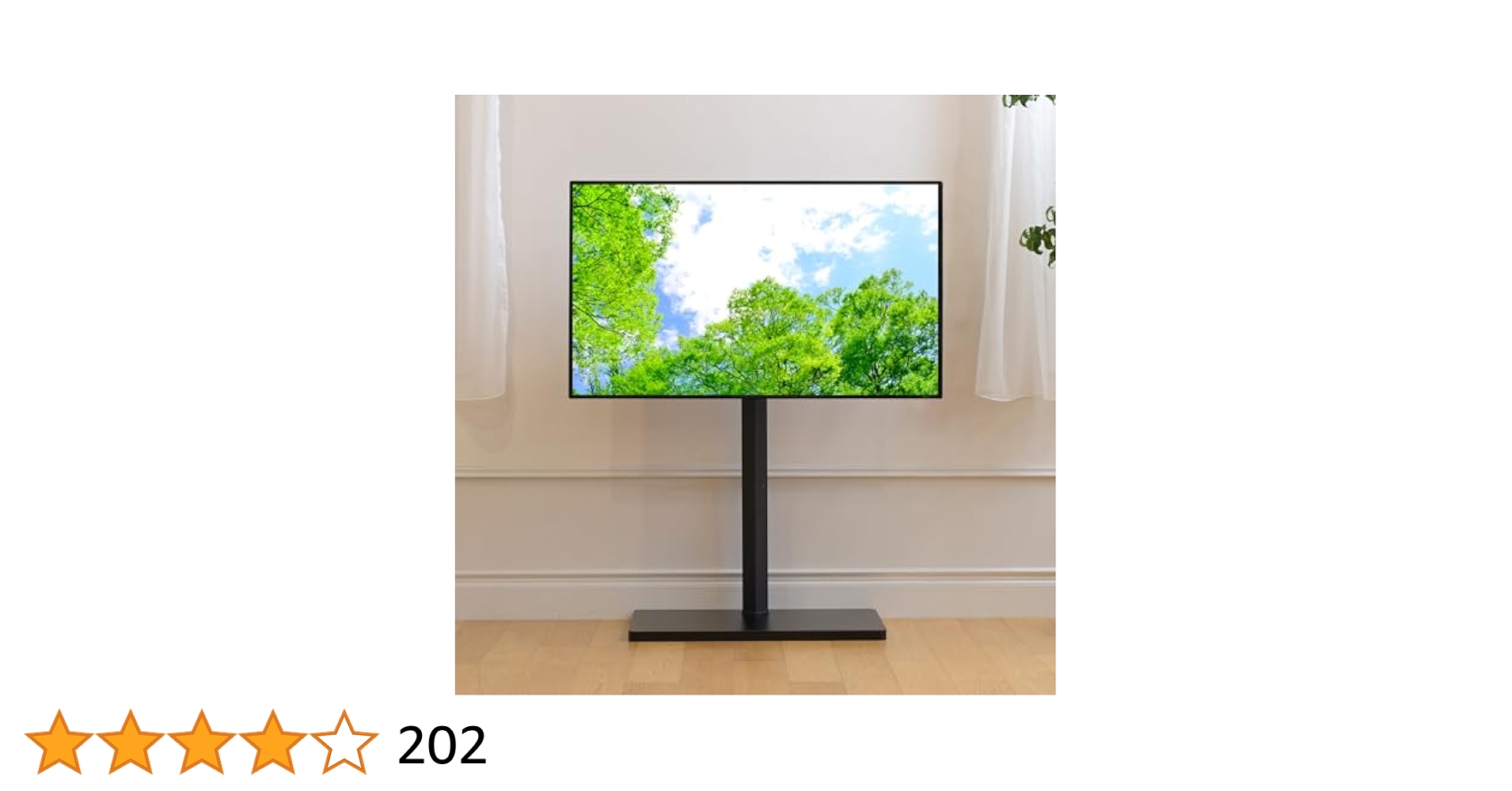 #2003 新品テレビスタンド黒(10点のみ) 美しいフォルムの八角壁寄せテレビスタンド 【OCTA -オクタ