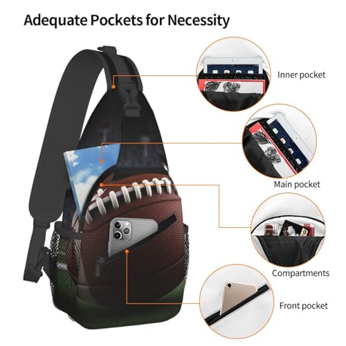 Bolso cruzado para hombre tipo sling mochila urbana negra miniatura 4