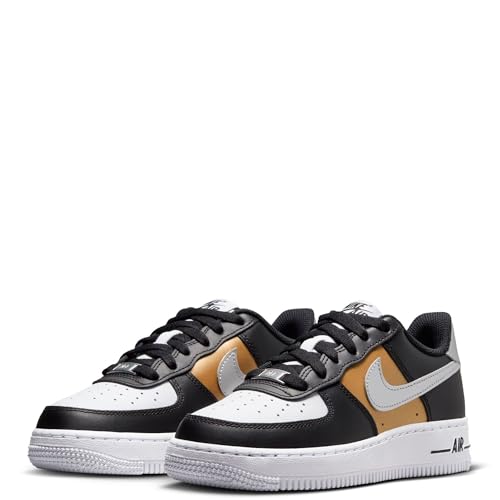 AIR FORCE 1 (GS) "BLACK/METALLIC SILVER"3
