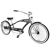 【HIGH-QUALITY FRAMEWORK】PUMA 26-inch Stretch cruiser bicycle, this cruiser bike's low handbar. The comfortable seat and wide handlebars are great for long leisurely rides . 【SWEPT-BACK HANDLEBARS】The wide cruiser handlebar allow an upright riding pos...