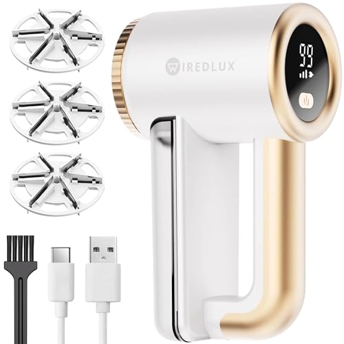 Fusselrasierer Elektrisch WiredLux - Wiederaufladbarer Fusselentferner für Kleidung & Möbel -...