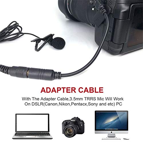 Image of Ultimate Lavalier Microphone for Bloggers and Vloggers Lapel Mic Clip-on Omnidirectional Condenser for Smartphones