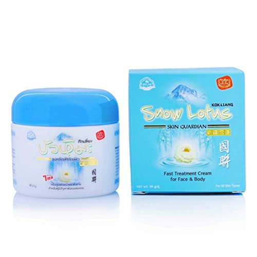 Snow Lotus Cream 50 g. Kok Liang (1 jar) nourishes the skin that has been heated. Relieve skin burning, redness, redness, acne, scars, relieve muscle pain