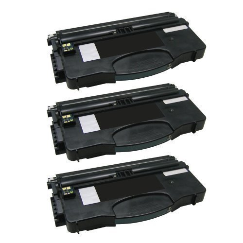 Toner compatible Lexmark E120 Eurotone 3X pack de recharges noires pour imprimante Optra E120N