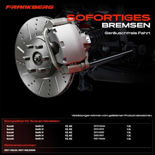 Kit disques de frein avant ventilés pour Swift IV 2010-2025 - 3