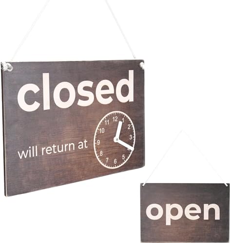 Best Open Closed Business Sign Return Time Clocks