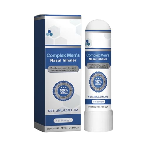Barra inhaladora nasal, ayuda portátil de aromaterapia, aroma vigorizante de larga duración de 2.6 pulgadas, apoyo respiratorio refrescante para adultos, viajes, diario del estrés, relajación