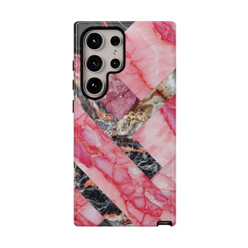 Coque Samsung Galaxy S24 Ultra antichoc motif marbre géométrique
