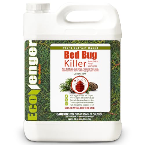 Image of EcoVenger by EcoRaider Bed Bug Killer Spray 1 Gallon Jug, Green + Non-Toxic, 100% Kill + Extended Protection