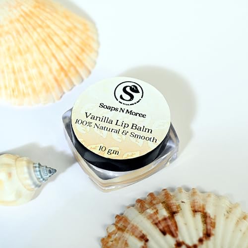 Image of Vanilla Lip Balm for Daily Care | Smooth Moisturizer for Dry, Rough & Chapped Lips | Helps Soften, Improve Texture & Smooth Finish | Lip Care for Moisture Lock, Hydration & Supple Look