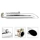 Auspuff Endtopf Straight Auspuff Caferacer Turn Out Auspuffrohre Motorrad Universal Motorradableitungsrohr Retro Elektroplattenabgabschalzer mit 35/39/43 mm Reduzier
