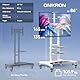 ONKRON TV Ständer rollbar für 50-86 Zoll Fernseher, max Belastung bis 105 kg, TV Standfuss höhenverstellbar, Fernseh Rollwagen max VESA 800x500 mobiler Fernsehständer mit Rollen Weiß TS1881-W