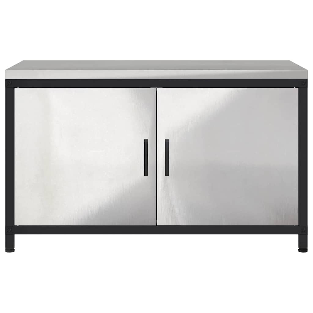 Küchenregal Silber, 60x50x92 cm, robuster Stahl, mit Brett-Regalen, für Esszimmer, Lagerung und Organisation von Vorräten, langlebige Küchenaufbewahrung