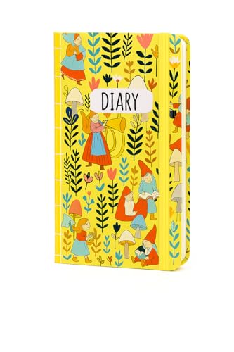 Image of COI Magical Hardbound Notebook 5.5x8.5″ - 192 Unruled Pages, 80 GSM Natural-Shade Paper, Elastic Band & Dual Ribbon Bookmarks