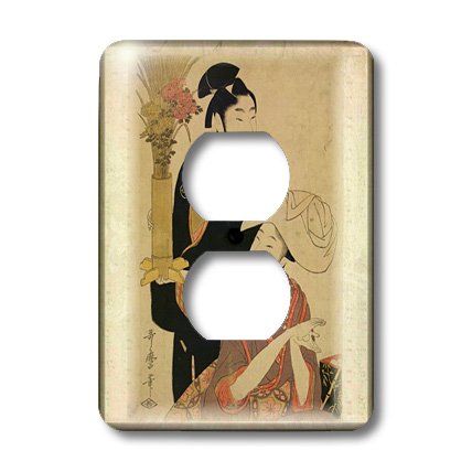 Geishas 2 plug outlet coque pour masquer les prises blanches unies