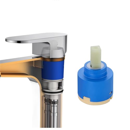 VZU Wasserhahn Kartusche 35 mm Keramik, Kartusche für Wasserhahn, Ersatzkartusche für Einhebel Küchenarmaturen, Mischbatterien und Duscharmaturen