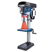Scheppach Trapano professionale a colonna DP19Vario, da 230 – 240 V, 550 W e 50 Hz, con velocità variabile, intervallo di serraggio mandrino 1,5 16 mm, laser, indicatore digitale del numero giri
