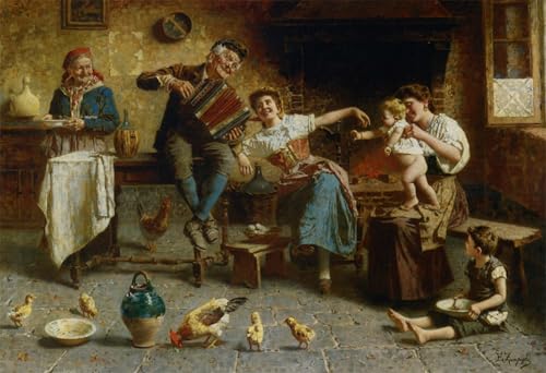Tableau impressions d'art mural Eugenio Zampighi pour sublimer un grand mur vide de chambre