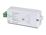 El dimmer con referencia D1009CS es un regulador LED de radiofrecuencia de voltaje constante. Dimmer de 1 canal de 12-36V con una salida máxima de 8A. Controla la intensidad de diferentes tipos de sistemas de iluminación LED con el descodificador compatible con varios mandos a distancia para conmutar y atenuar la iluminación LED monocolor. Se pueden controlar varias zonas por separado o de forma sincronizada con múltiples receptores en cada zona. Ajusta el brillo sin parpadeos. La función de