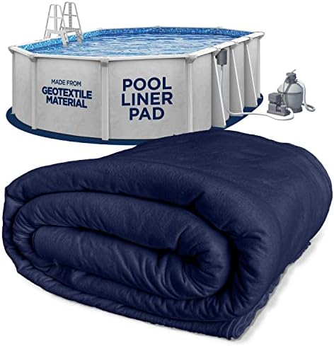 Shop Square 12-Foot-by-18-Foot Oval Pool Liner Pad for Above Ground Swimming Pools - Prevents Punctures, Easy to Install, Extends Liner Life, Above Ground Pool Mat - Durable Eco-Friendly Material