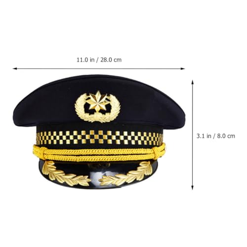 Chapeau de compagnie aérienne Operitacx taille 57 en coton pour déguisement