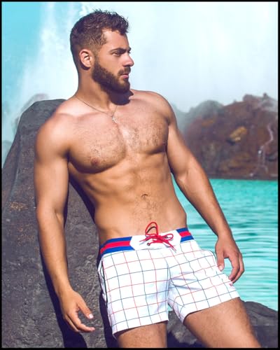 Bang Men's Swimwear - Flex Shorts - Adjustable Fit Stretch Quick-Dry Premium Beach Trunks4