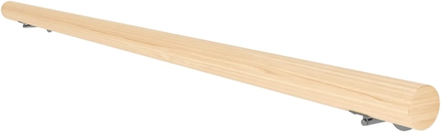 Home Staircase Handrails, 50-150cm Wooden Non-Slip Stair Railing, for Indoor Outdoor Safety Support, Wall Mount Hand Rails, Easy to Install (Size : 0.5m(1.5ft))