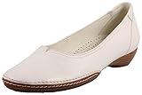 navy patent ballet flats Made in Europe Gabor Damen Casual Geschlossene Ballerinas, Weiß (white Leather), 42.5 EU