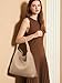 Large Woven Tote Bag for Women with Purse Fashion Shoulder Hobo Underarm Bags Woven Soft Vegan Leather Handbag, Apricot