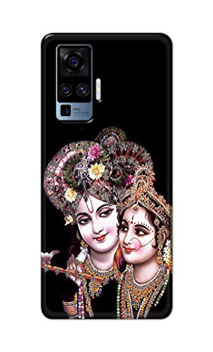 Image of PRINTFIDAA� Printed Hard Back Cover Case for Vivo X50 Pro Back Cover (Radha Krishna) -2808