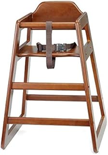 High Chair Self Assembly Walnut 20x19x26.75 inch