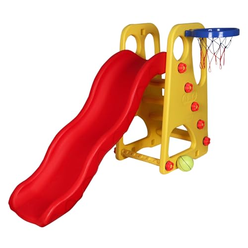 Image of Big Size Fisalpatti - Slide Toy Free Standing Easy Foldable Slides for Kids Indoor & Outdoor Home & School (Weight Capacity Upto 70KG)
