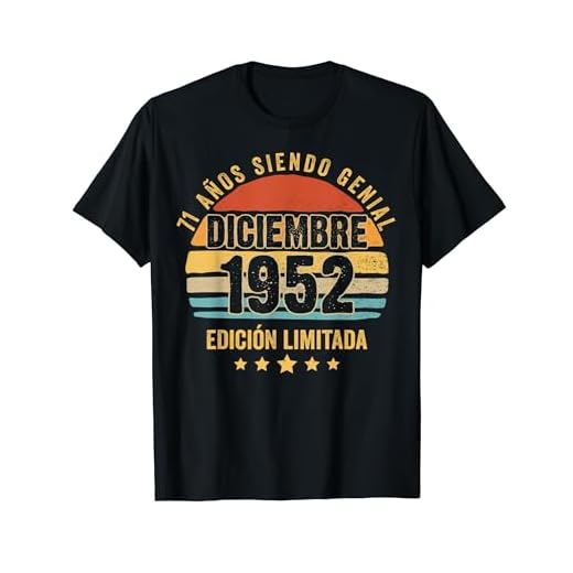 71 Años Cumpleaños Regalo Diciembre 1952 Diciembre 71 Años Camiseta