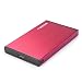 Seatay Tool-Free 2.5 inch External Hard Drive Enclosure Case USB 3.0 to SATA Box for 9.5mm 7mm HDD and SSD [Support UASP](Red)