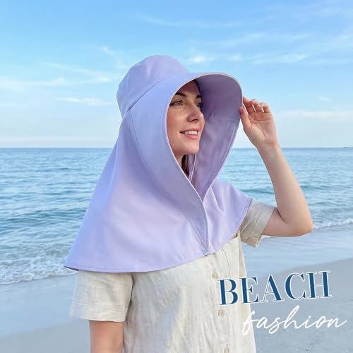 Sombrero para mujer con ala ancha y protección UV miniatura 4