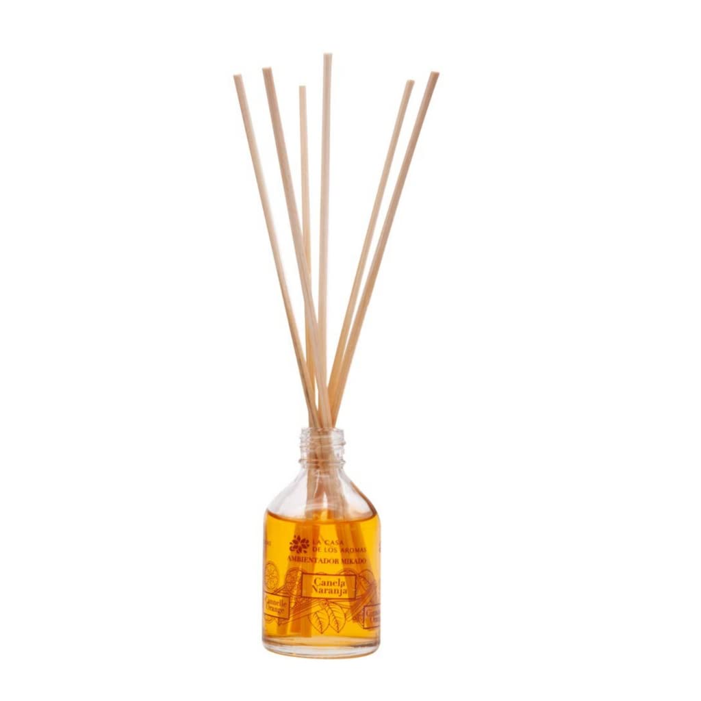 BricoLoco.com. Profumatore Mikado botanico cannella arancione da 50 ml più comodo e sicuro delle candele. Deodorante per casa, casa, camera. Aroma dolce (4)
