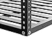3x8 ft Overhead Garage Storage Rack, Heavy Duty Garage Ceiling Storage Racks, Adjustable 22-40 inch Dropdown, Alloy Steel, 750 lbs Capacity for Tools, Sports Gear, and Boxes, Overhead Storage Black