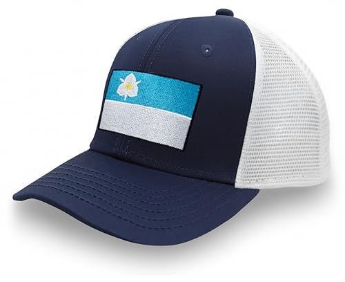 Image of International Tie City Hat for Men and Women, Adjustable Snapback Trucker Baseball Cap with Embroidered Patch