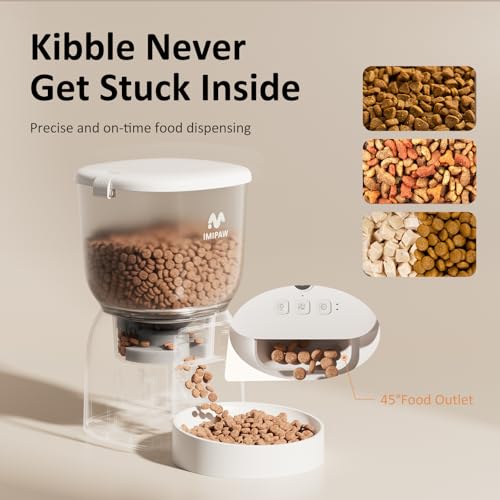 Automatic Cat Feeder: 4L Cat Food Dispenser Timed Precise Auto Feeder Programmable 1-6 Meals- Easy to Clean& Dual Power with Desiccant Bag Keeps Food Fresh- Reliable Pet Feeder for Cats - Image 5