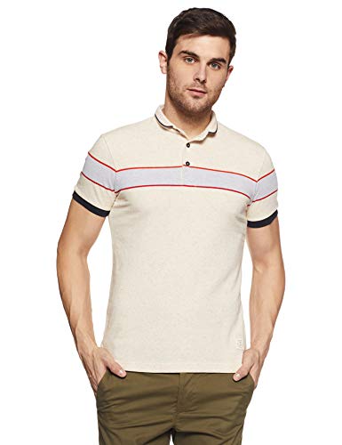 Image of United Colors of Benetton Men's Striped Regular Fit Polo