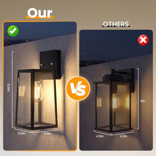 Onforu Exterior Lighting Fixture, Outdoor Porch Light for House, Wall Mount - image 3