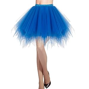DRESSTELLS Tulerok voor dames, jaren ’50, rockabilly, petticoat, tutu, onderrok, kort, ballet, dansjurk, baljurk, avondjurk, gelegenheidsaccessoire