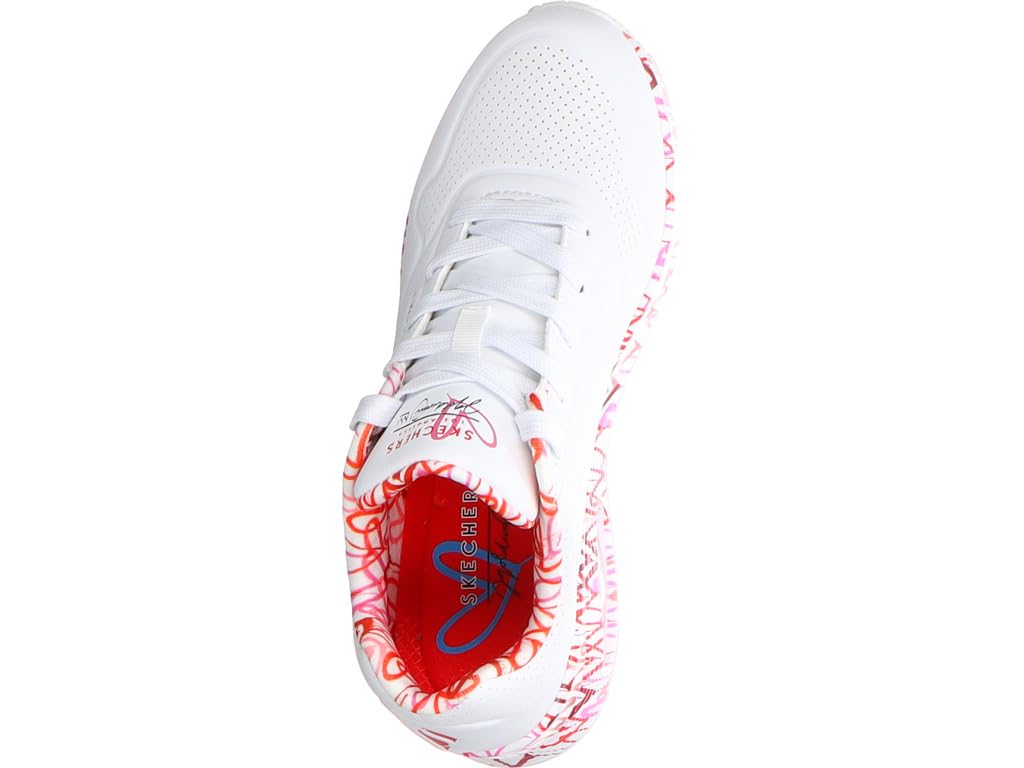 Skechers Uno Loving Love 155506WHT, Scarpe Sportive