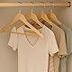 Honey-Can-Do Maple Wood Hangers-24pk HNG-01334 Holzkleiderbügel mit Rutschfester Hosenstange, Holz, 45.1x1.1x22.9 cm, 24-Einheiten