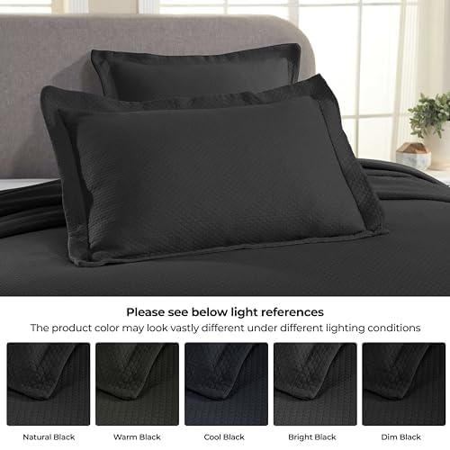 Colcha de algodón de 3 piezas con fundas para cama 7